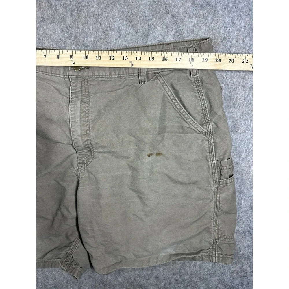 Carhartt B144 LBR Canvas Work Shorts Mens 40 Brown Utility Carpenter Cotton